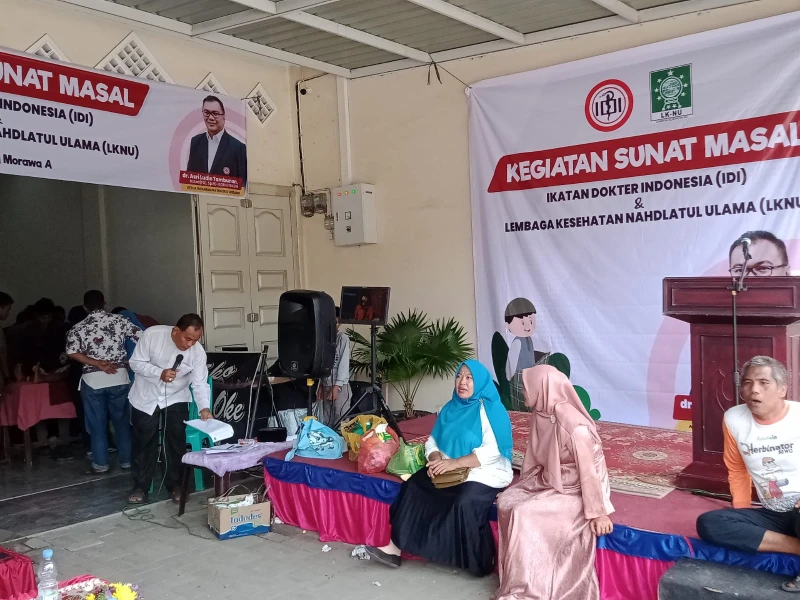 IDI Dan LKNU Deliserdang Giat Sunat Massal Bertempat Di Klinik Haji Mansur Nasution Tanjung Morawa - RilisanMedia