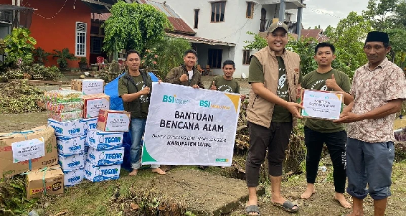 BSI Maslahat dan Bank BSI Salurkan Bantuan untuk Penyintas Banjir Bandang Luwu Sulsel - RilisanMedia